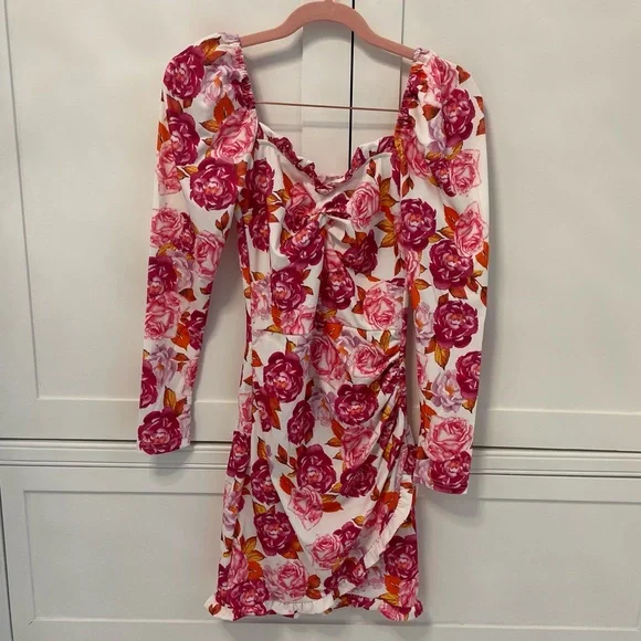 Brand NEW! Pink flower dress - Picture 3 of 10
